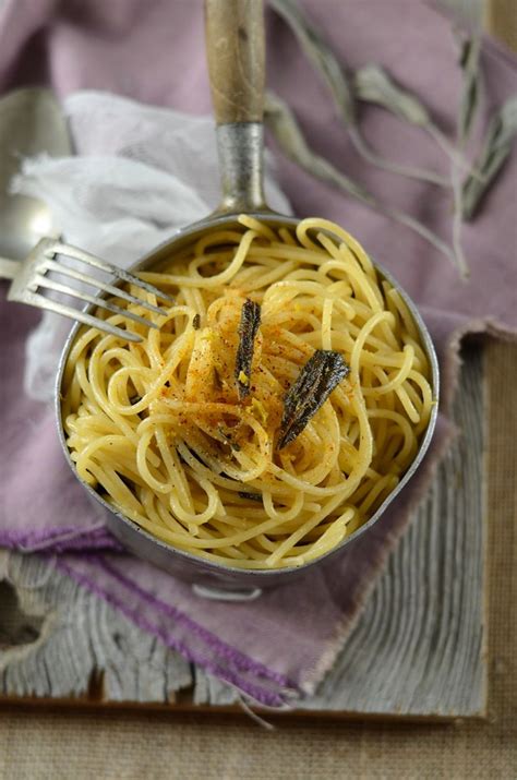 Spaghetti Au Beurre De Sauge Recette Tangerine Zest