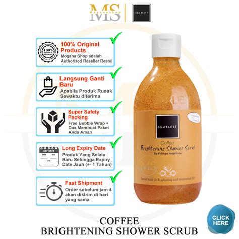 SCARLETT SCARLET BRIGHTENING SHOWER SCRUB COFFEE ORIGINAL SABUN CAIR