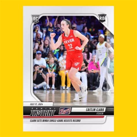 2024 PANINI INSTANT WNBA Caitlin Clark RECORD BREAKER ROOKIE CARD Fever