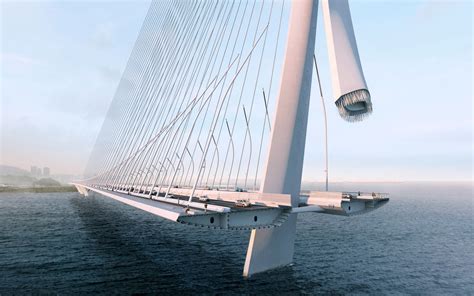 Zaha Hadid Designed Danjiang Bridge Worlds Longest Asymmetric Cable