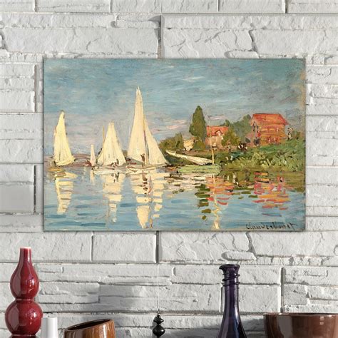 The Twillery Co Regatta At Argenteuil C By Claude Monet