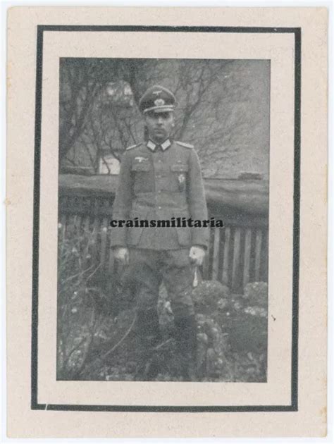 ORIG STERBEBILD ARTILLERIE Offizier Mit EK1 EKI Orden Lettland