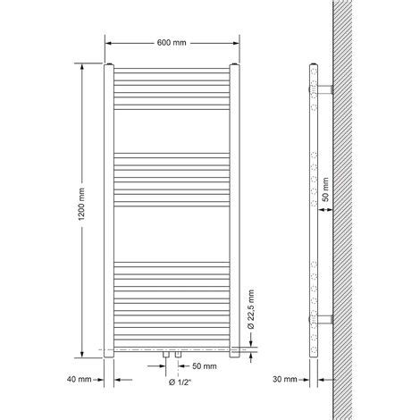 Ecd Germany Radiateur Design Sahara Non Electrique X Mm