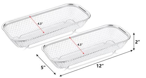 Amazon IWNTWY Utensil Drying Rack 2 Pack Stainless Steel