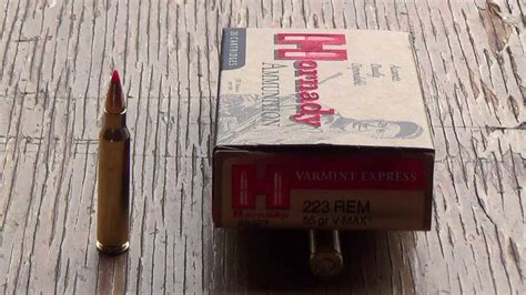 223 Remington Hornady 55gr V Max Review Youtube