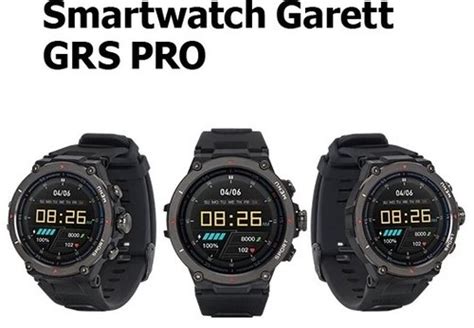 Garett Smartwatch Garett Grs Pro Czarny Zegarek M Ski