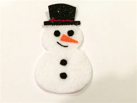 Making A Felt Snowman Ornament My Frugal Christmas