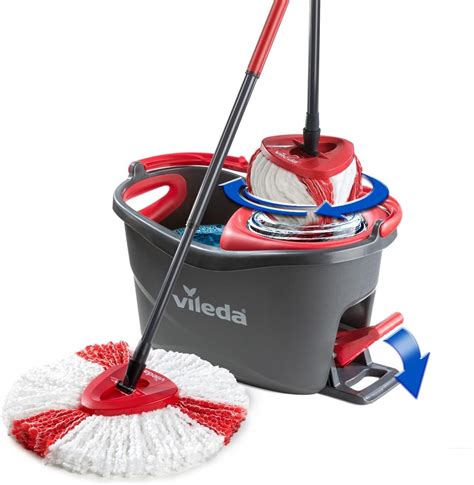 Vileda Easy Wring And Clean Turbo Mop Met Pedaalemmer Telescopische Steel 85 130cm Franjemop Met