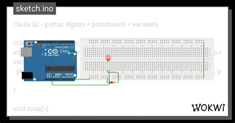 Aula 02 Ino Wokwi ESP32 STM32 Arduino Simulator