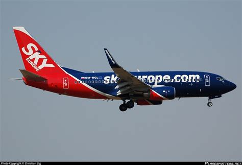 OM NGL SkyEurope Airlines Boeing 737 76N WL Photo By Christian Jilg