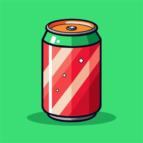 Ilustraci N Vectorial De La Lata De Soda Vector Premium