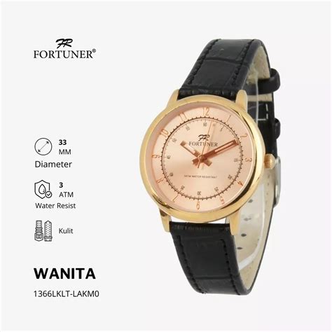 Jual Fortuner Watch Fortuner Jam Tangan Analog Wanita Kulit Water