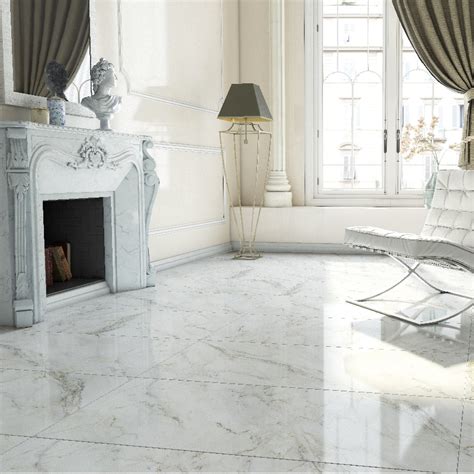 Anderson Polished White 1200x600 Porcelain Wall & Floor Tile - Buy ...