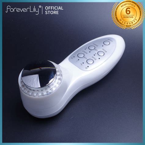 Foreverlily Color Face Massager Rgb Led Light Ultrasonic Beauty