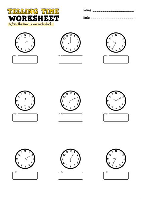 Digital and analog clock worksheets for kindergarten – Artofit
