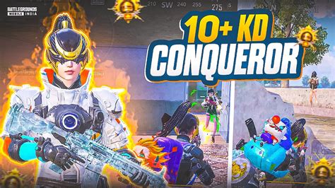 1v4 Intense Clutches In Conqueror Lobby 🔥 10 Kd Fastest 1v4