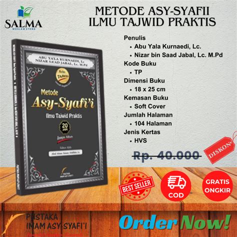 Buku Metode Asy Syafii Ilmu Tajwid Praktis Pustaka Imam Syafii