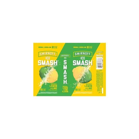 SMIRNOFF SMASH LEMON LIME 23 5OZ CANS EACH