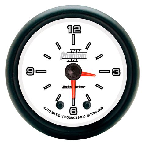 Auto Meter Phantom Ii Series Clock Gauge Hour