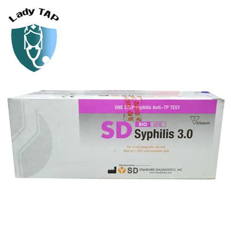 SD Bioline Syphilis Que thử phát hiện giang mai sớm của Hàn Quốc