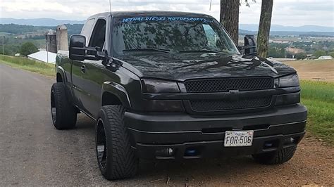 2003 Chevy Silverado Duramax Lb7 5 Inch Straight Pipe Stelth 64g2 Youtube