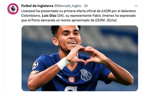 Esta Sería La Millonaria Oferta Del Liverpool Por Luis Díaz Infobae