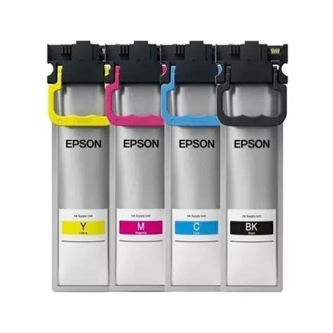 Pakc 4 Colores Tinta Epson T941120 Wf C5290 Wf C5790 Cmyk