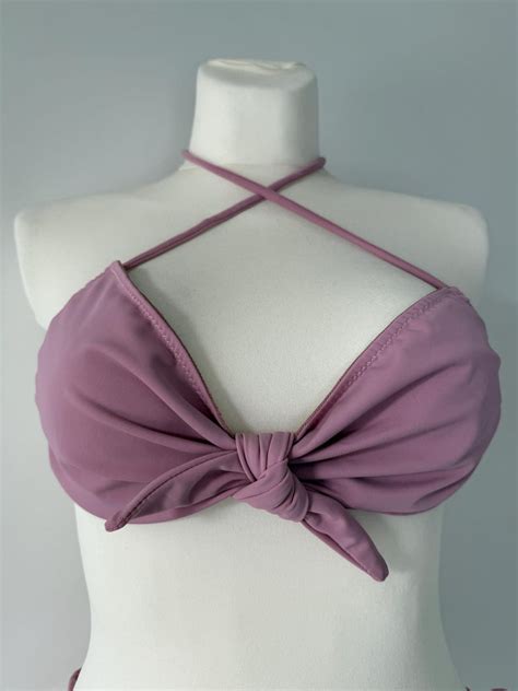 Sewing Pattern Bandeau Swim Top With Ties PDF Bikini Top Pattern