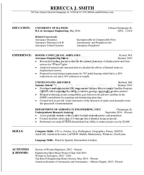 Aerospace Resume Template