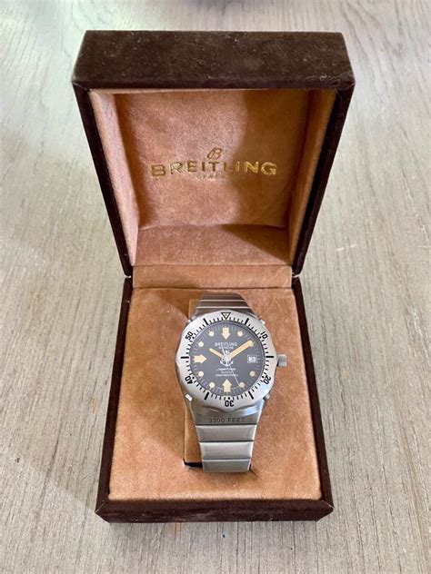 1983 Breitling Superocean Deep Sea Ref 81190 Divers Watch Stainl