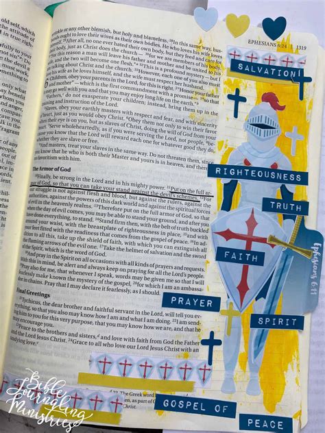 Ephesians 6 11 Bible Journaling Ministries