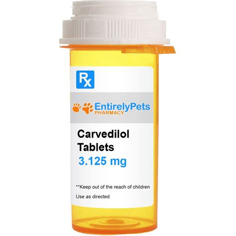 Carvedilol Tablets 3 125mg 1 Tablet On Sale EntirelyPets Rx