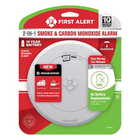 First Alert 10 Year Battery Operated Photoelectric Combination Smoke