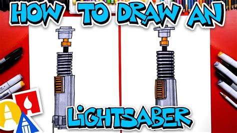 How To Draw A Lightsaber From Star Wars Youtube