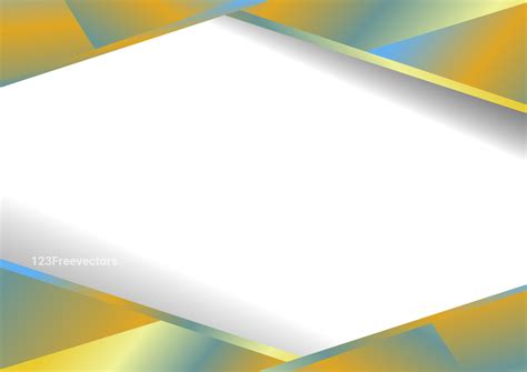 Abstract Blue and Orange Blank Geometric Visiting Card Design ...