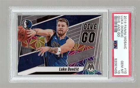 Carte Basketball Mosa Que Panini Luka Doncic Psa Give And