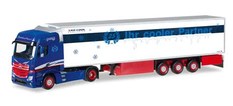 HERPA MERCEDES BENZ Actros B 4x2 Con Semi Frigorifero A 3 Assi 1 87