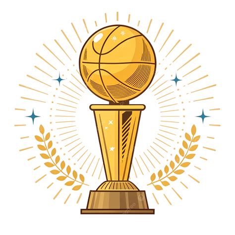 Dibujos Para Colorear De Trofeos De La Nba Vectores De Bola Y Trofeo,