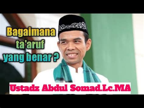 Ta Aruf Yang Benar UAS Ustad Abdul Somad Lc MA YouTube