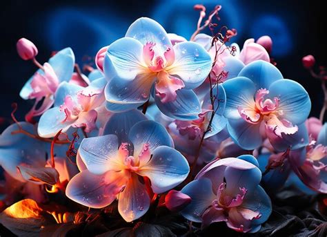 Premium AI Image | wallpaper photo orchids