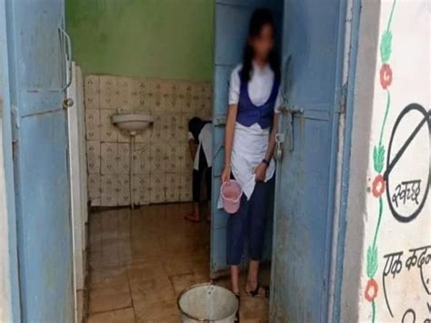 Mp News Visuals Of Girls Cleaning Toilets In School Trigger Social Media Outrage Ghanti Bajao