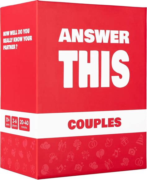 Answer This Couples English How Well Do You Know Your Partner