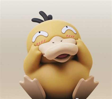 3D Printed And Custon Painted Psyduck Etsy