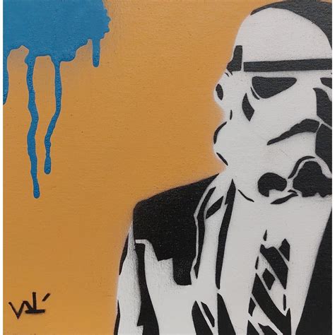 Peinture Star Wars par Lenud Valérian Carré d artistes