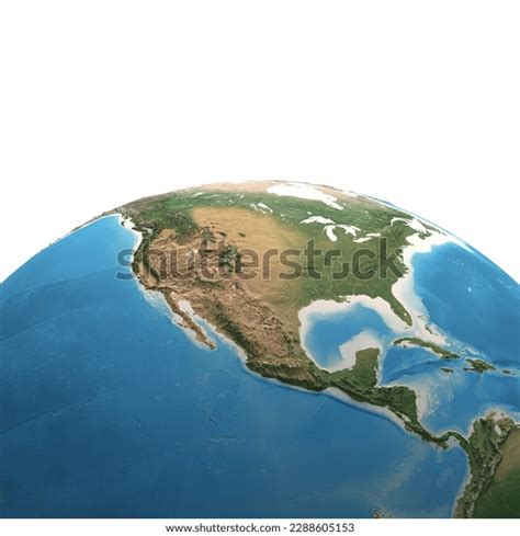 High Resolution Satellite View Planet Earth Stock Illustration ...