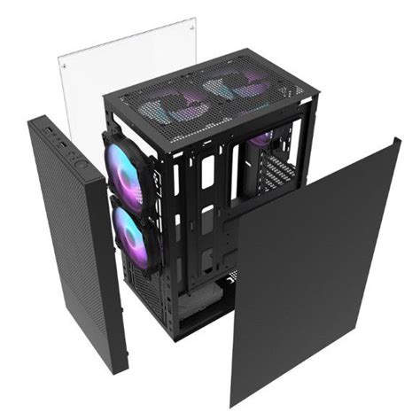 DarkFlash A290 ATX With 3 ARGB Fans Gaming Case Black Price in Pakistan