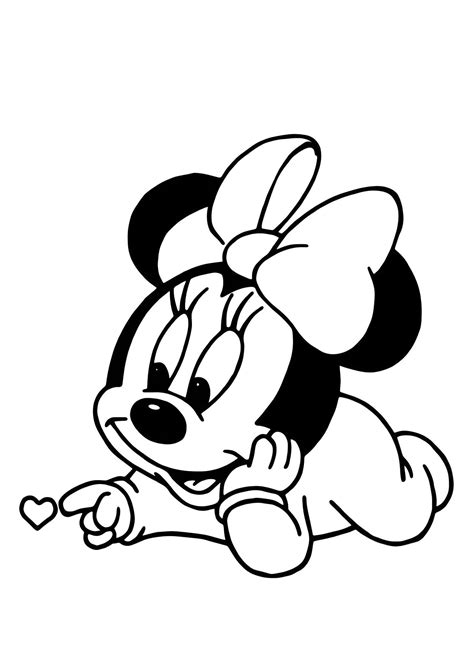 Desenhos Da Minnie Bebe - Desenhos de Minnie Mouse para Imprimir e Colorir [2026]