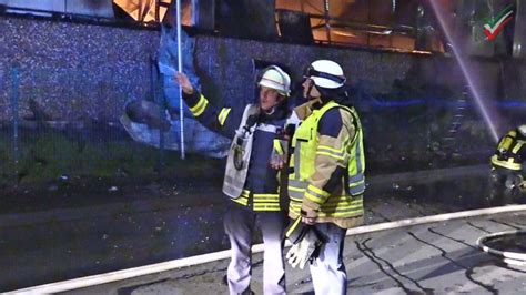 Gro Brand In Hagen Haspe Lagerhalle Von Gem Se Und Obsthandel In