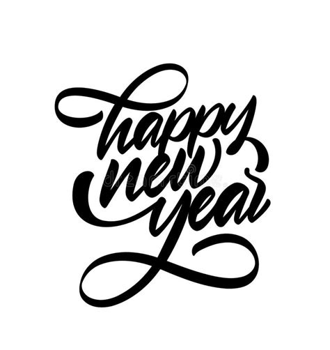 Happy New Year Script Stock Illustrations 24 293 Happy New Year