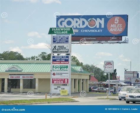 Parkwood Village Shopping Plaza Jacksonville Fl Editorial Stock Image